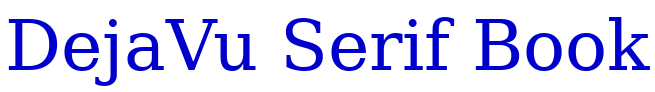 DejaVu Serif Book フォント